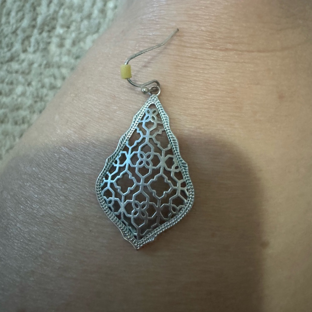 Kendra Scott Silver Filigree Earrings